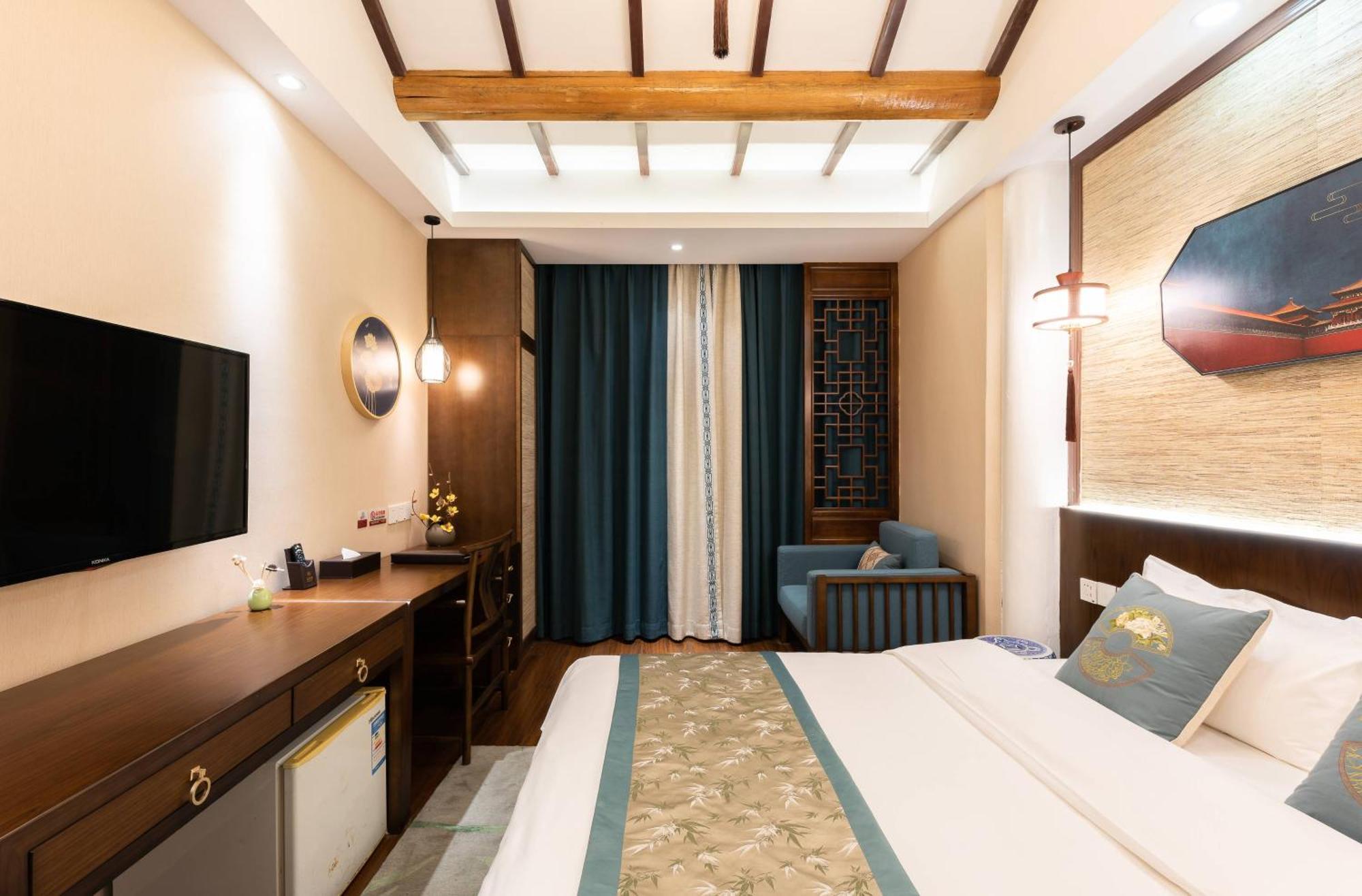 Chinese Culture Boutique Hotel-Tangfu,Traditional Chinese Theme,Heart Of Beijing,Near Forbidden City,Tiananmen Square,Hutongs,Metro Access,Free Coffee,Tea,Laundry Kamer foto